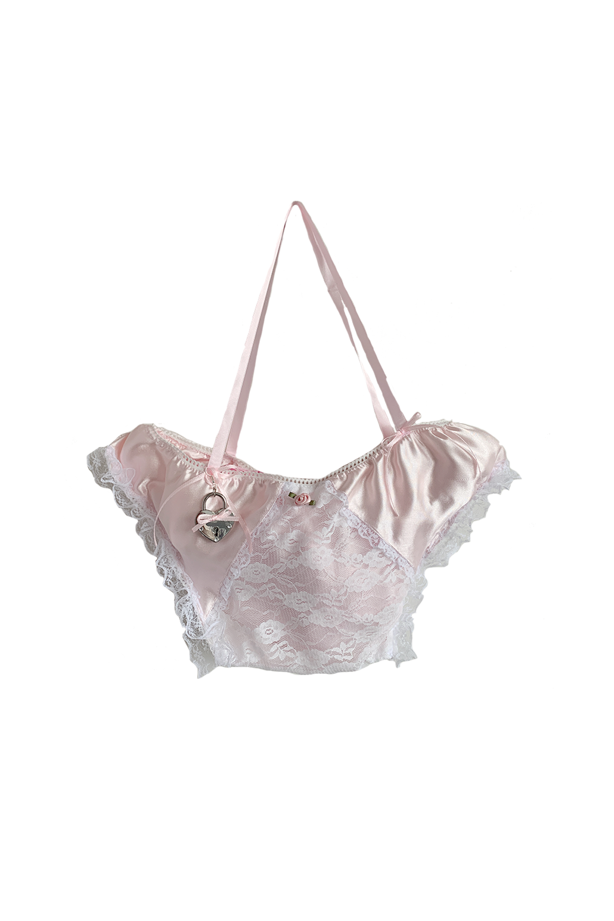 Pink Satin Knicker Handbag