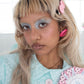 Button Earrings Pink