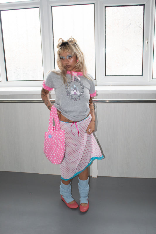 Mesh Polka Dot Skirt