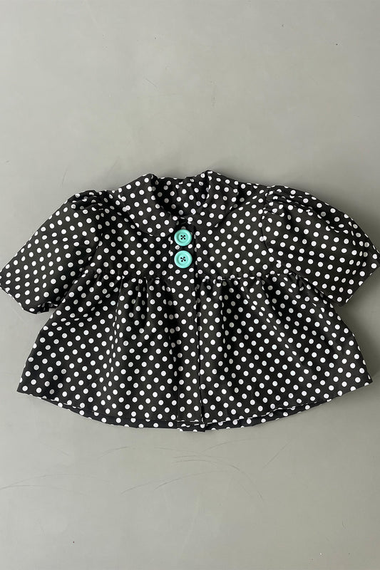 Polka Dot Pea Coat