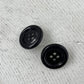 Button Earrings Black