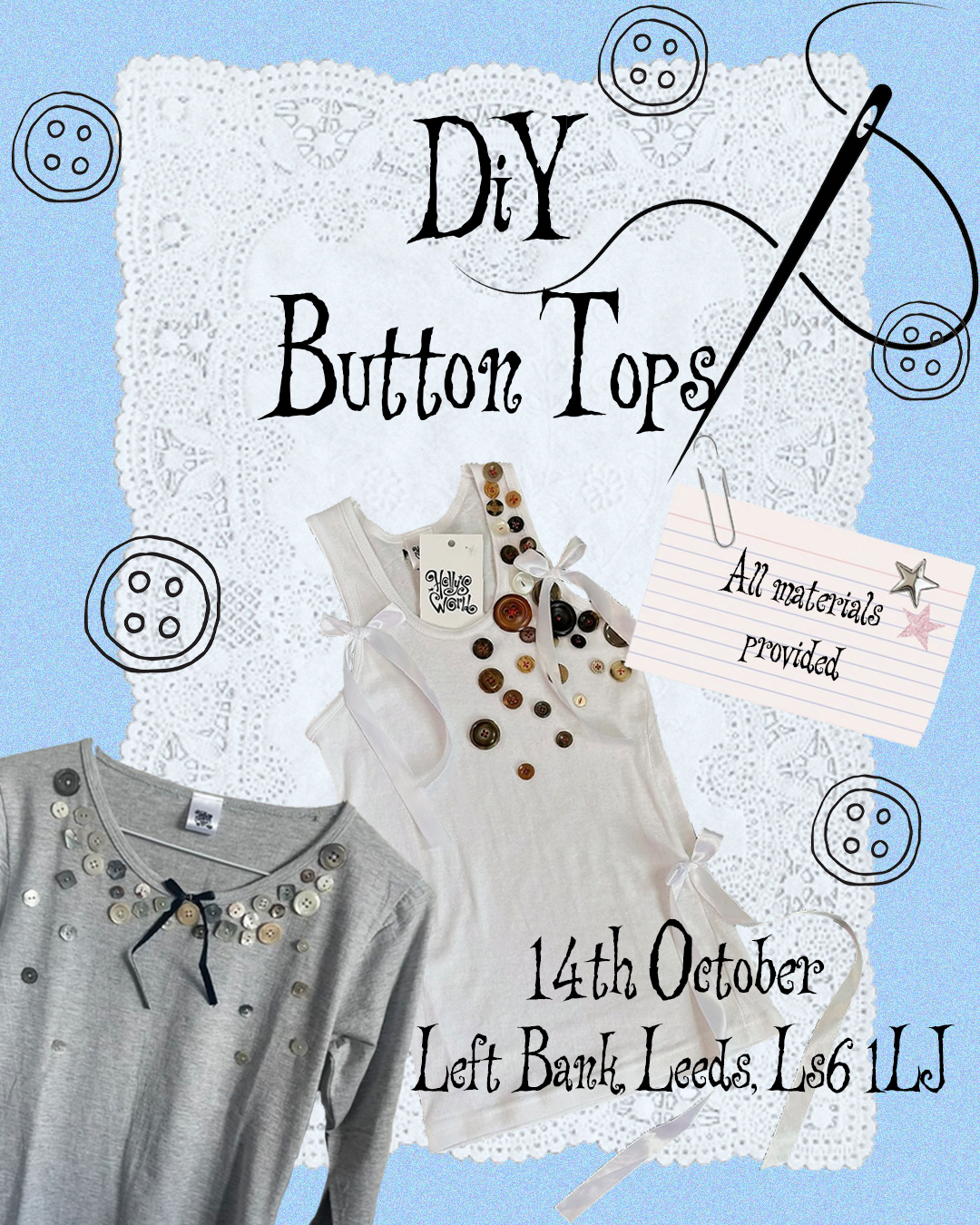 DIY Button Tops Workshop