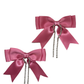 BOW EARRINGS PINK