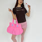 Polka Dot Tote Hot Pink